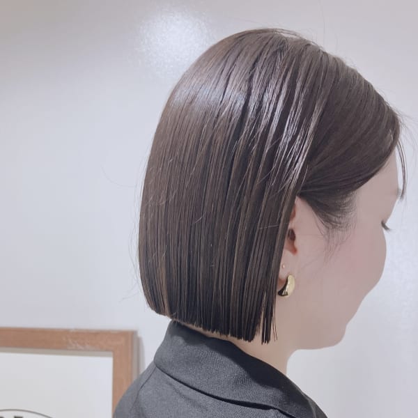 マロンベージュ ボブ|LOTUS hair design.