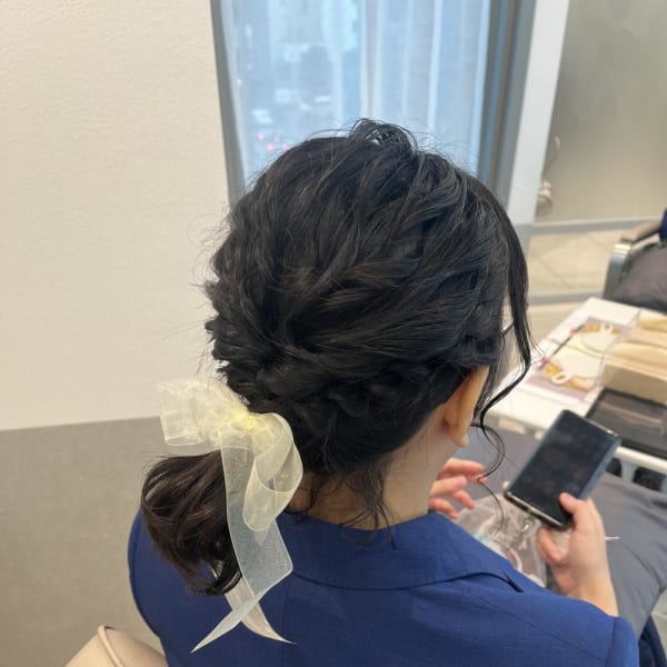 ボブ/ポニーテールアレンジ