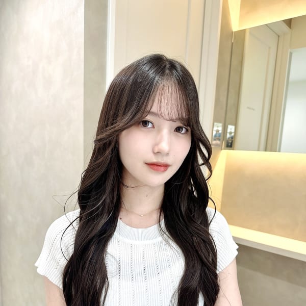 くびれヘア モテ髪 ブルーブラック