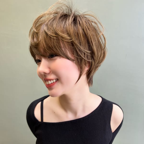 仙台ショートボブ韓国髪質改善トリートメント前髪縮毛矯正|Reve by Lond