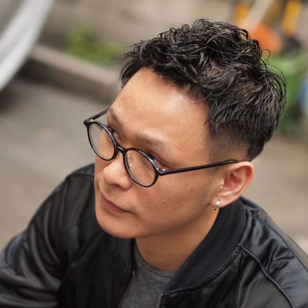 ローフェード×スパイラルパーマ