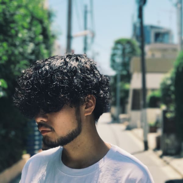 マッシュ×パーマ