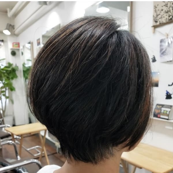 ヘナ染めとすっきりショートボブ