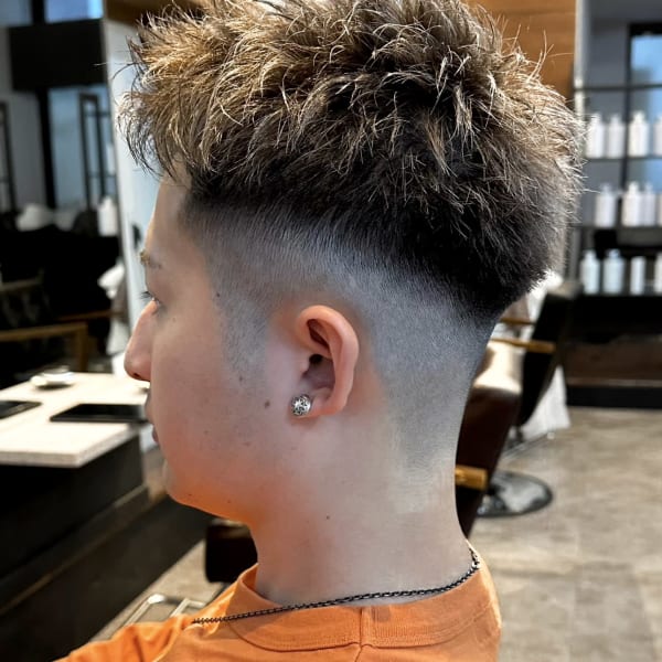 【IRIE 福岡】フェードハイライトメンズスタイル