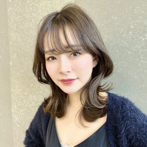 韓国風レイヤーカット髪質改善トリートメント縮毛矯正仙台前髪|Reve by Lond