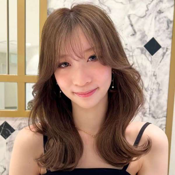 韓国くびれヘア顔まわりカットシースルーバング髪質改善仙台|Reve by Lond