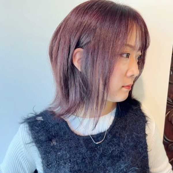 切りっぱなしボブ×フェイスレイヤー