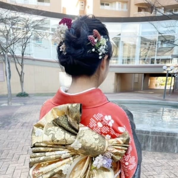 2024　成人式メイク、セット、着付け