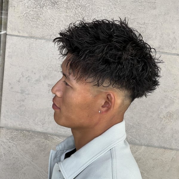 ツイストスパイラル　フェード　アップバング|ALEXANDRE OF COLORS KANAZAWA