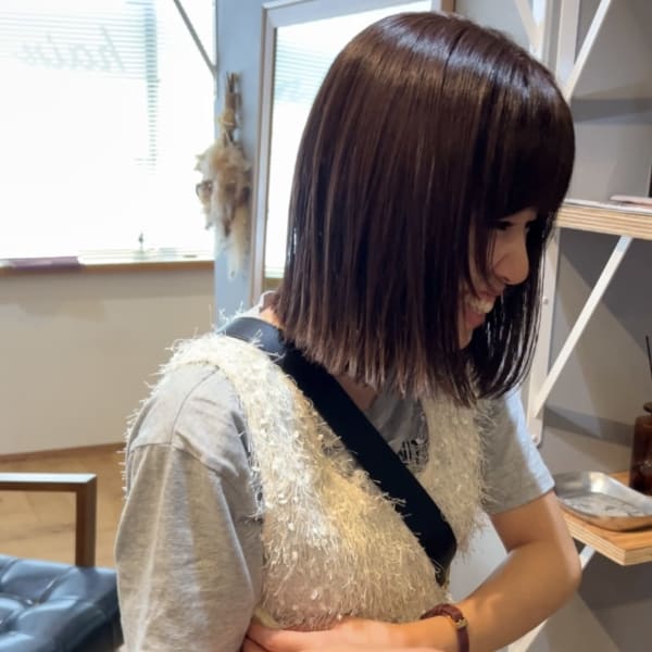 顔まわりレイヤーbob