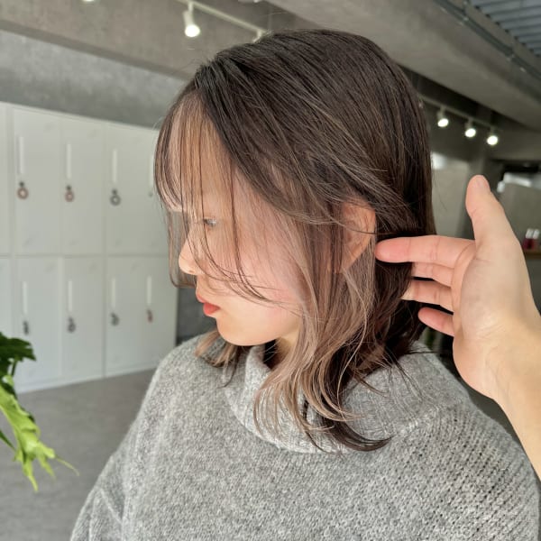 柔らかベージュのフェイスフレーミング|Libelle 西中島(リベル)