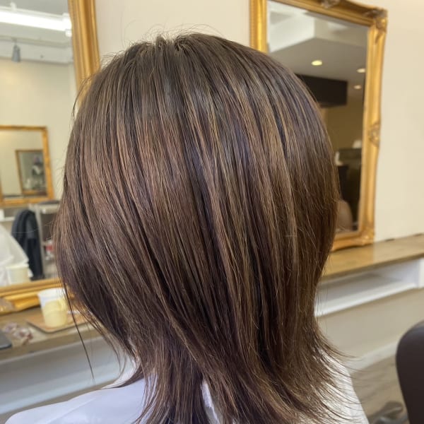 piccadilly circus×白髪ぼかしハイライト