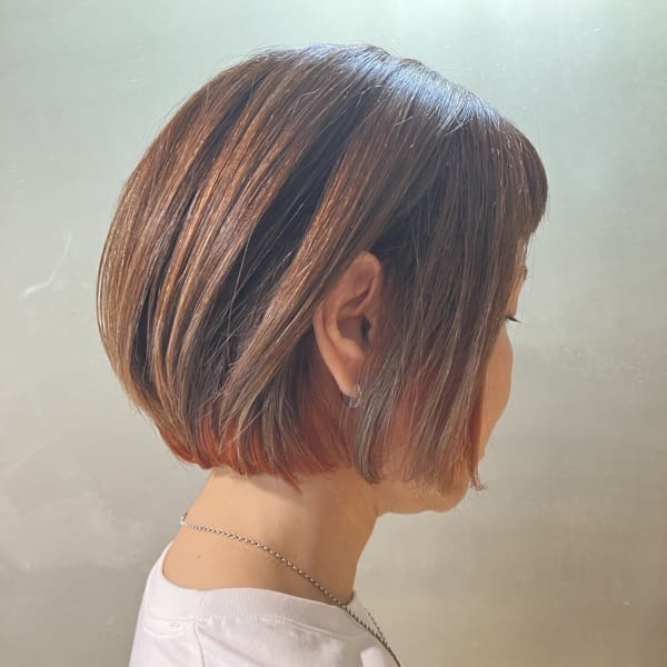 インナーカラー✖️ボブ