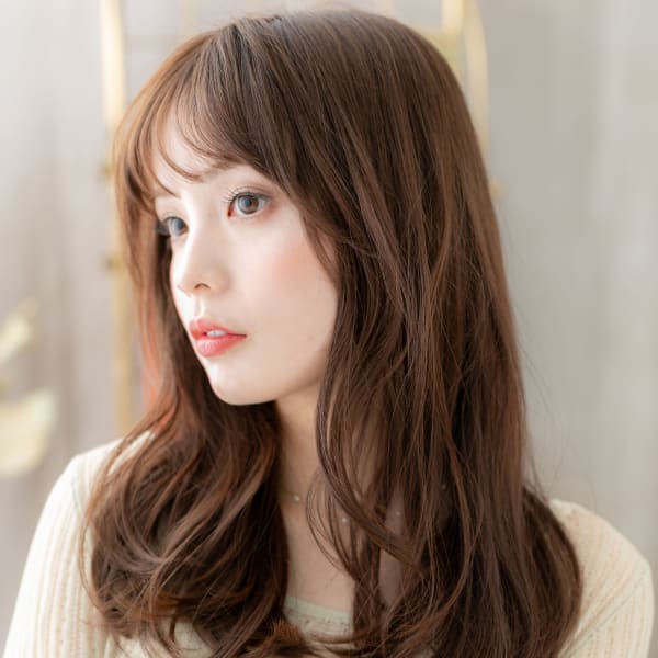 大人グラマラス韓国風ゆるふわエアリーロング くすみベージュ