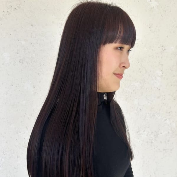 ぱっつんロング