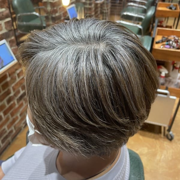 【さすだ】伸びてきた根元の境目白髪が目立たない！白髪ぼかし◎|tip・top町田店