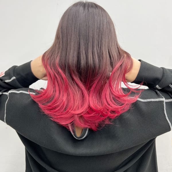 グラデーション　レッド