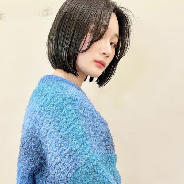 10代、20代に大人気！韓国風切りっぱなしボブ|atelier M
