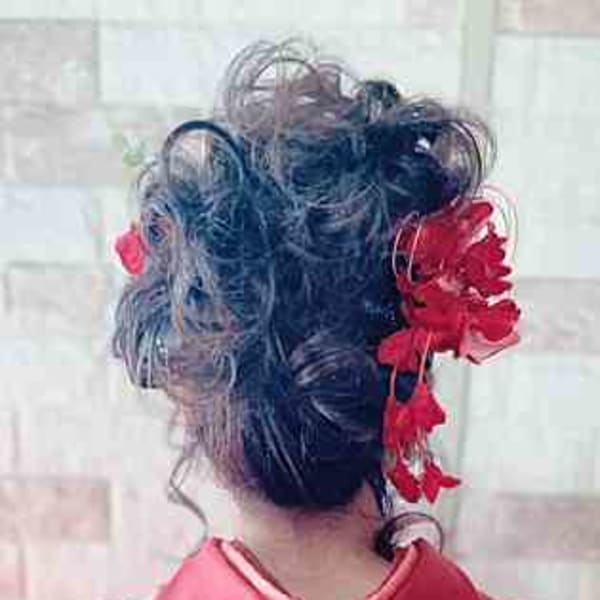 お着物、パーティー、ヘアセット