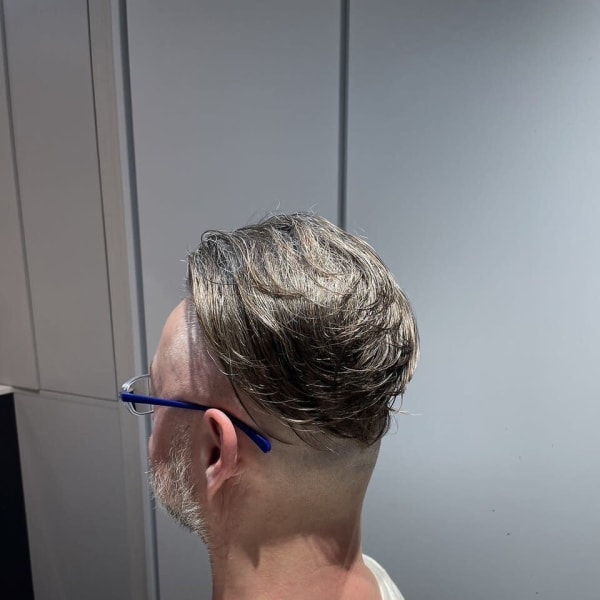 スキンフェード/ハードパート/七三分け