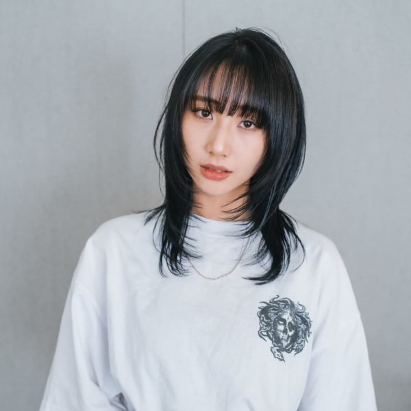 顔周りレイヤー×ミディアム