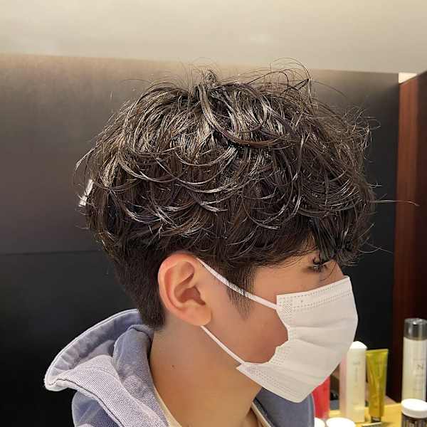 韓国ヘア シャドウパーマ 髪質改善 カルマヘア メンズ