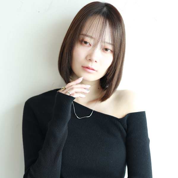 【tetote三宮】小顔効果◎ミディアムレイヤー|Tetote 三宮本店