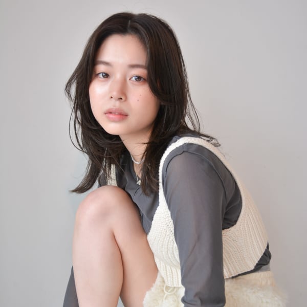 【tetote三宮】ナチュラルワンレンスタイル/黒髪|Tetote 三宮本店