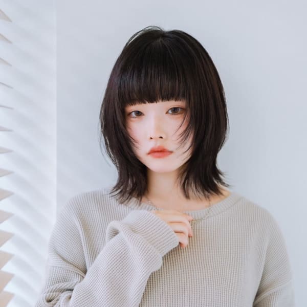 顔周りレイヤー×ショート|beauty:beast 段原店