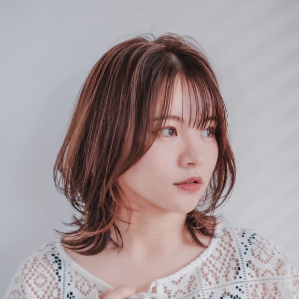 ナチュラルベージュ×ウルフレイヤー|beauty:beast 段原店