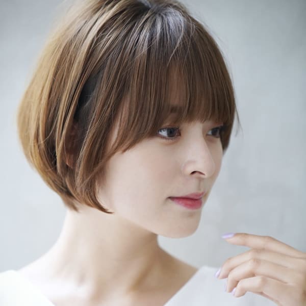 小顔マッシュショートボブ