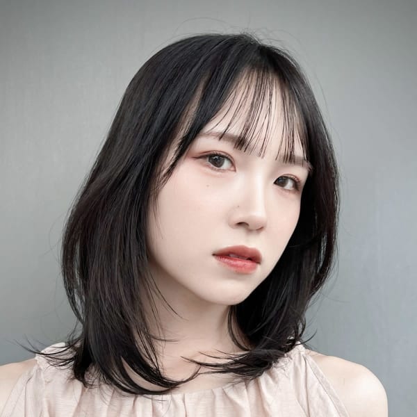 レイヤーカット ボブウルフ