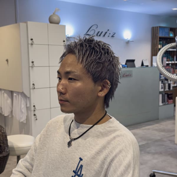 スパイキーショート×シルバーアッシュ