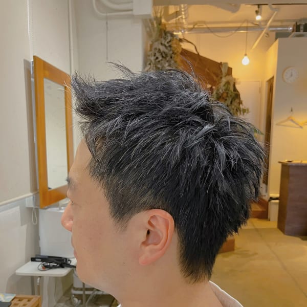 アップバングショート