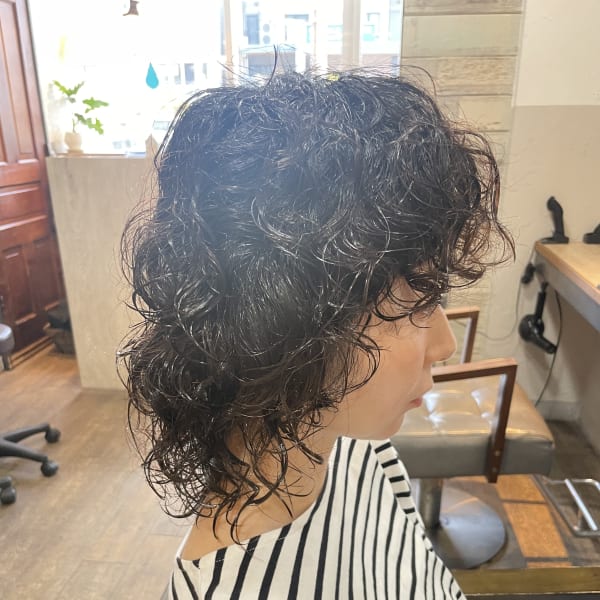 スパイラルパーマ