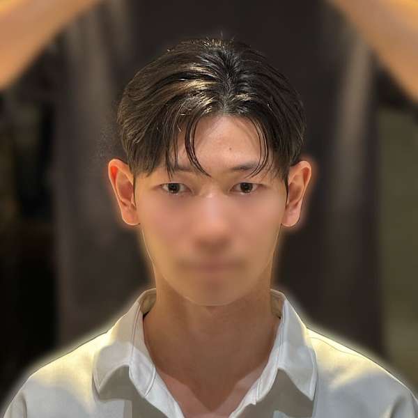 韓国ヘア シースルー コンマヘア 縮毛矯正 ダウンパーマ