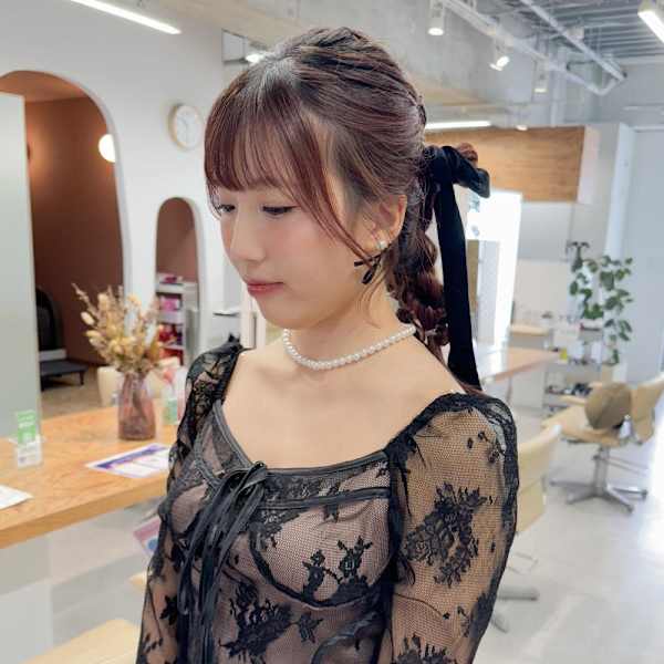 【hinari】#編みおろしヘアアレンジ #お呼ばれヘア