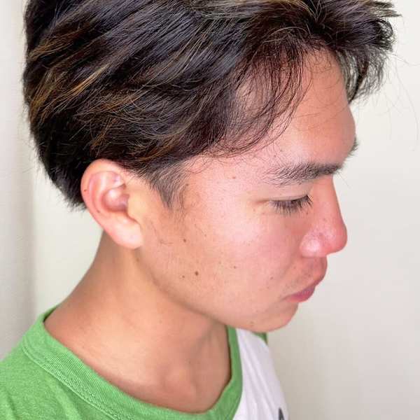 20代30代40代メンズメンズセンターパート爽やかハイライト