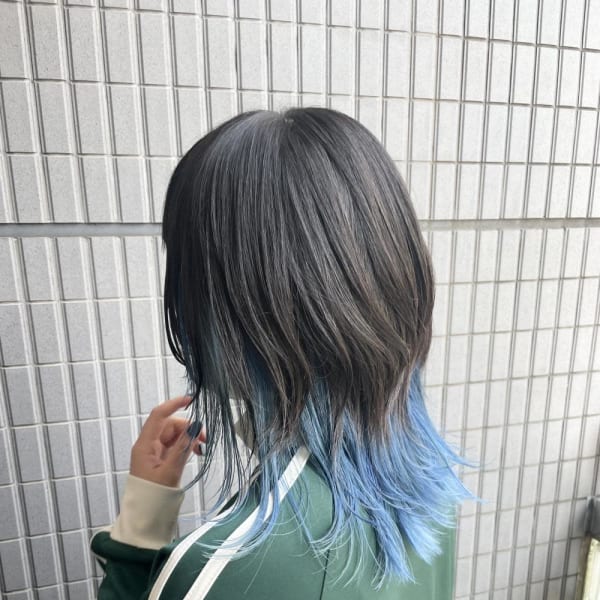 ロングウルフ/ミディアムウルフ/インナーカラー