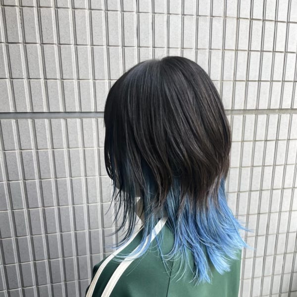 インナーカラー/デザインカラー/ブルーカラー