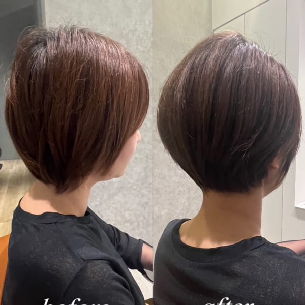【before afterあり】柔らかショートボブ|RICCA
