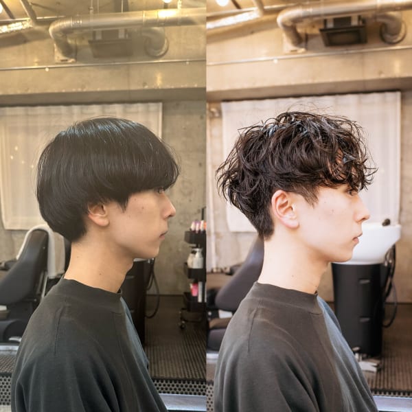 メンズマッシュ×シャドウパーマ○三軒茶屋 メンズカット|Bond 三軒茶屋