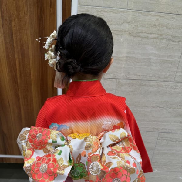 七五三ヘア☆ アレンジお団子ヘア コノミ.