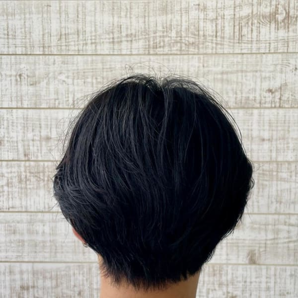 センターパート・ニュアンスパーマ