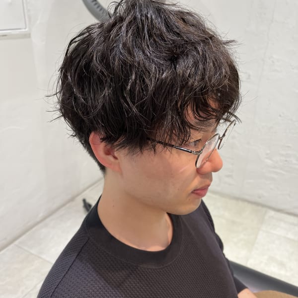 メンズのナチュラルなふわくしゅツイストパーマ|cheri