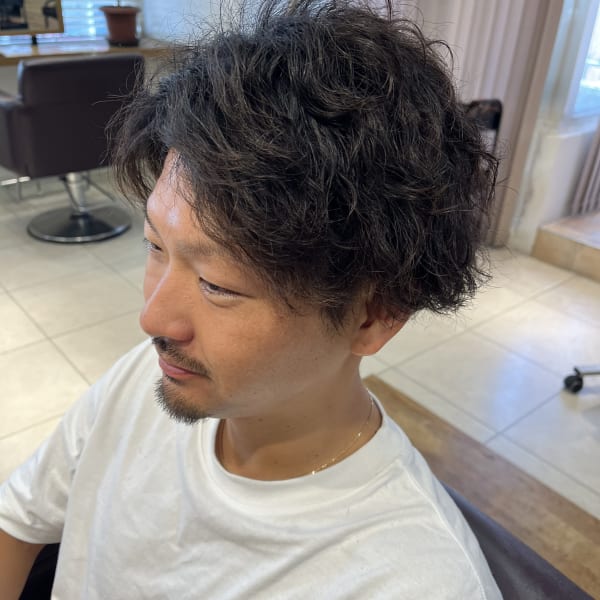 メンズのツイストスパイラルパーマ|cheri