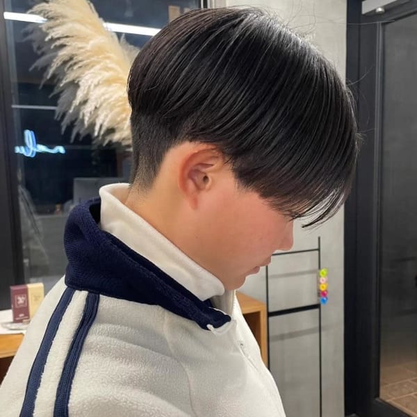 ショートヘア/刈り上げ/毛流れ