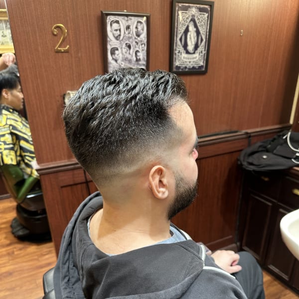 MEN'Sアッシュニュアンスパーマ韓国マッシュスペインカール