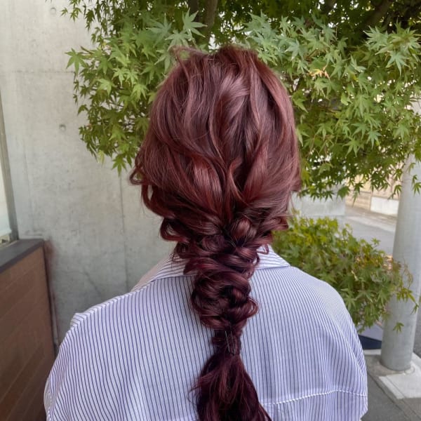 編みおろしアレンジ