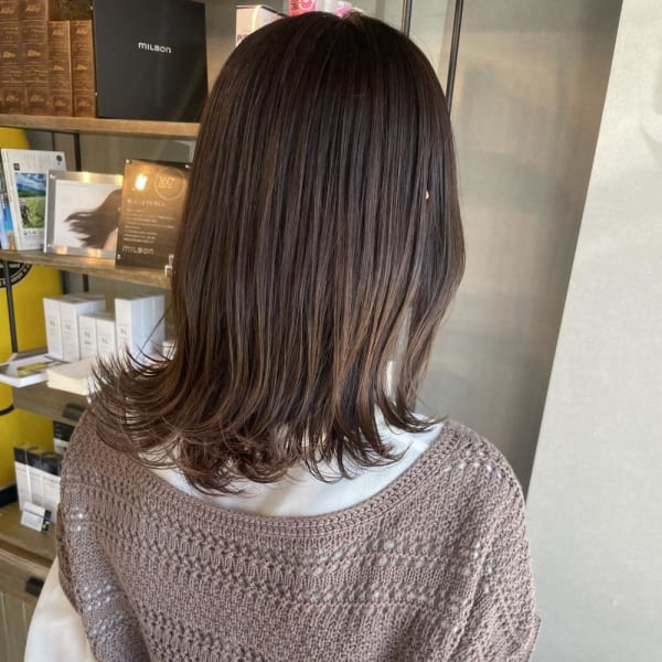 大人可愛い/外はねボブ|latte hair lily